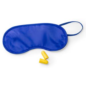 Slaapmasker blauw met oordoppen -