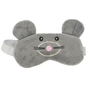 Kinder slaapmasker/oogmasker muis - grijs/roze -