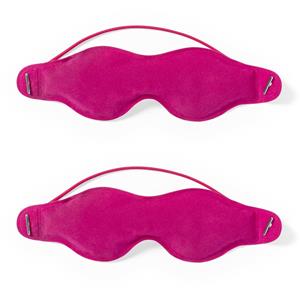 2x stuks verkoelend oogmasker roze -