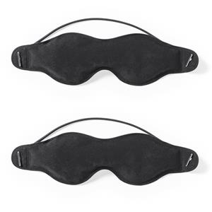 2x stuks verkoelend oogmasker zwart -