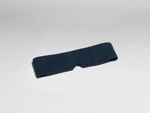 Yumeko Slaapmasker gebreid katoen navy melange 100% biologisch en fairtrade katoen