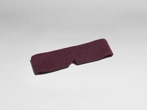 Yumeko Slaapmasker gebreid katoen maroon melange 100% biologisch en fairtrade katoen