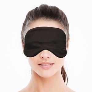 2x Luxe slaapmasker/ reismasker met zachte vulling zwart -