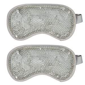 Fashy 2x Gel oogmaskers/reismaskers wit 22 x 12 cm -