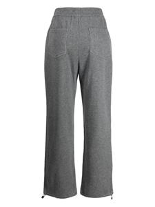 B+ab mélange wide-leg track pants - Grijs