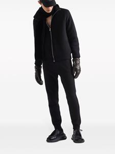 Prada fine-knit cashmere track pants - Zwart