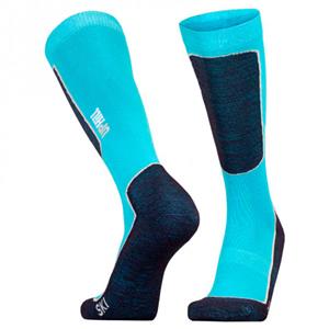  Halla Alpine Merino & Quick Dry - Skisokken, blauw/turkoois