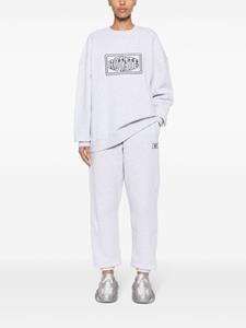 ROTATE logo-embroidered organic cotton track pants - Grijs