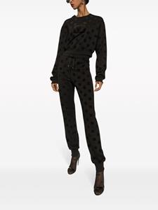 Dolce & Gabbana Katoenen trainingsbroek met logo - Zwart