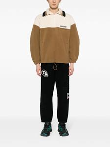 AAPE BY *A BATHING APE logo-appliqué cotton track pants - Zwart