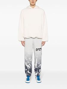 AAPE BY *A BATHING APE logo-print graphic-print track pants - Grijs