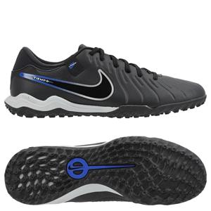 Nike Tiempo Legend 10 Academy TF Shadow - Zwart/Zilver/Blauw