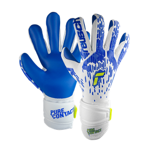 Reusch Pure Contact Silver White Deep Blue - Keepershandschoenen - Maat 7 1/2