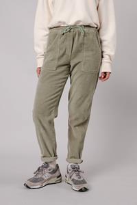 Brava Fabrics Damen vegan Cordhose Mit Aufgesetzten Taschen Blassgrün