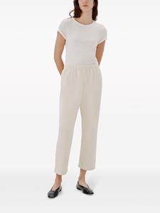 Another tomorrow Cropped mid waist trainingsbroek - Beige