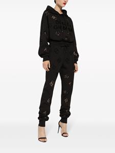 Dolce & Gabbana Trainingsbroek met geborduurd logo en trekkoordtaille - Zwart