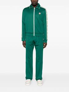 Casablanca logo-appliqué elasticated-waist track pants - Groen