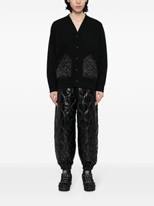 Junya Watanabe MAN quilted straight-leg trousers - Zwart