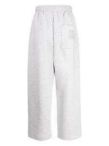 Izzue mélange-effect wide-leg track pants - Grijs