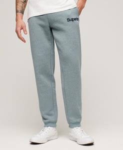 Superdry Mannen Klassieke Core Gewassen Joggingbroek met Logo Lichtblauw