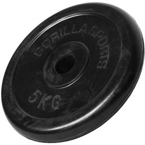 Gorilla Sports Halterschijf 5 kg Rubber