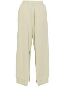 MM6 Maison Margiela logo-tag cotton track pants - Beige