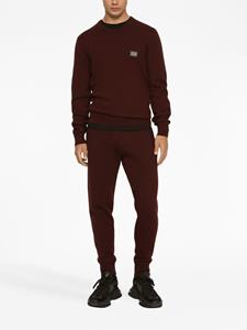 Dolce & Gabbana Trainingsbroek met logoplakkaat - Bruin