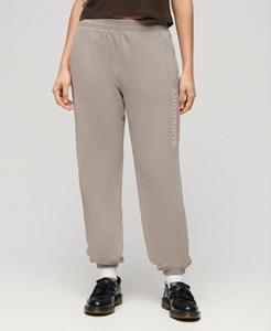 Superdry Vrouwen Sportswear Boyfriend Joggingbroek Beige