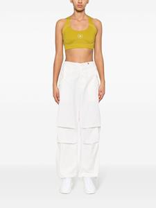 Adidas by Stella McCartney logo-print sports bra - Groen