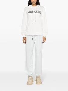 Moncler mid-rise logo-patch track pants - Blauw