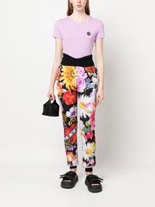 Philipp Plein Trainingsbroek met bloemenprint - Zwart