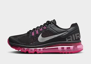 Nike Air Max 2013 kinderschoenen - Black/Dark Grey/Fusion Pink/Metallic Silver - Kind