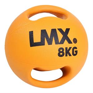 Lifemaxx LMX Medicijn bal - Double Handle Medicine Ball - 8 kg - Oranje