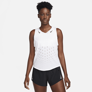 Nike AeroSwift Dri-FIT ADV hardloopsinglet voor dames - Wit