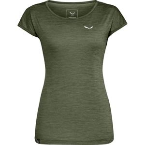 Salewa - Women's Puez Melange Dry S/S Tee - T-shirt, olijfgroen