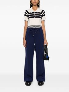 JW Anderson bootcut track pants - Blauw