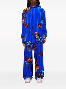 VETEMENTS Fluwelen trainingsbroek - Blauw
