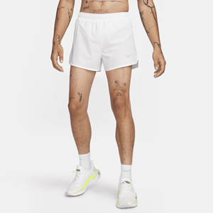 Nike Fast Dri-FIT hardloopshorts met binnenbroek voor heren (8 cm) - Wit