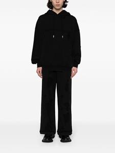 Feng Chen Wang ripped track pants - Zwart
