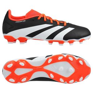 Adidas Predator League MG Solar Energy - Zwart/Wit/Rood Kids