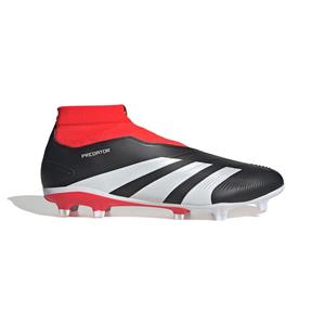 Adidas Predator League Laceless FG Solar Energy - Zwart/Wit/Rood