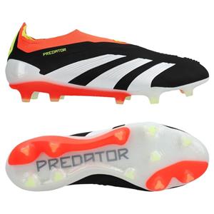 Adidas Predator Elite Laceless FG Solar Energy - Zwart/Wit/Rood