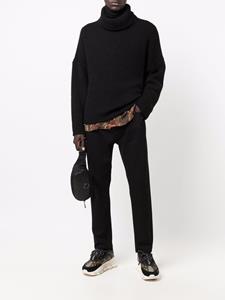 Philipp Plein Broek met logopatch - Zwart