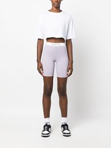 Sporty & Rich Shorts met logoprint - Paars