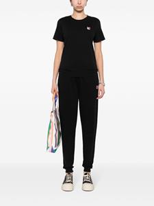 Maison Kitsuné Straight trainingsbroek met vossenpatch - Zwart