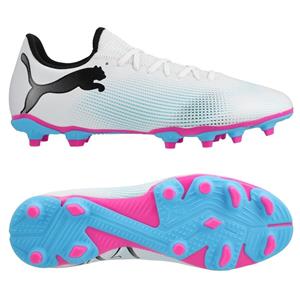 PUMA Future 7 Play FG/AG Phenomenal - Wit/Zwart/Poison Pink