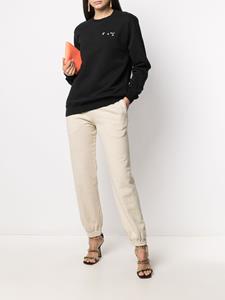 Off-White Trainingsbroek met toelopende pijpen - Beige