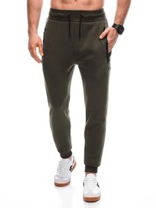 Ombre Joggingbroek heren olijf groen om-0102-3