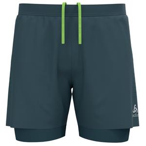 Odlo  2-In-1 Shorts Zeroweight 5'' - Short, blauw