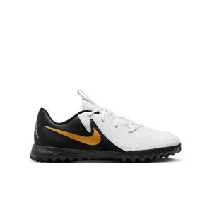 Nike Phantom GX II Academy TF Mad Ready - Wit/Zwart/Metallic Gold Coin Kids